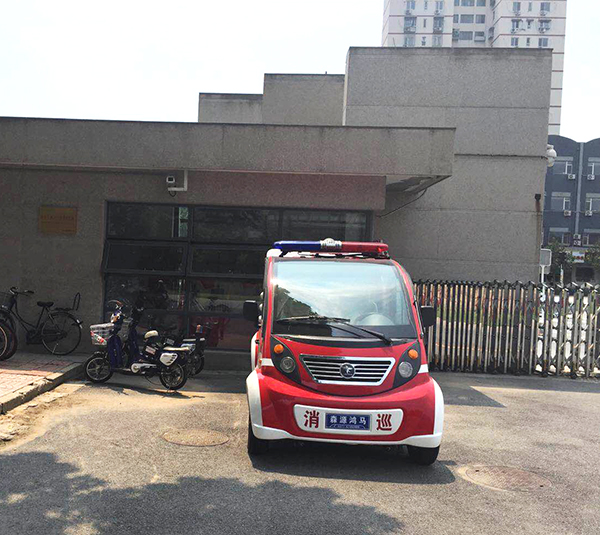消防安全进校园||北京工业大学消防巡逻车列阵上岗(图3)
