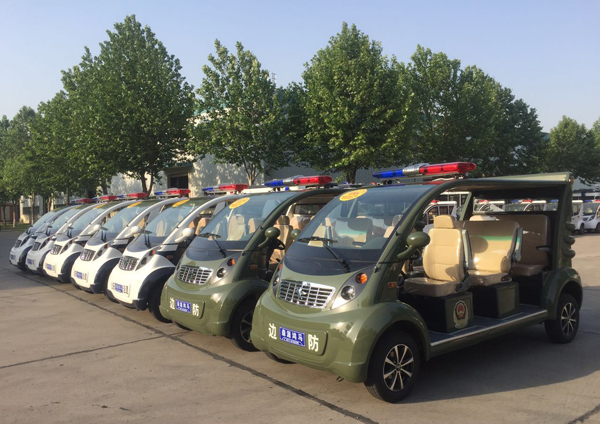 海南定安县通过公安部警采中心采购7台电动巡逻车(图1)