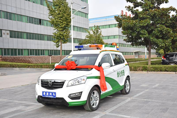 郑州管城区绿化管理所电动巡逻车发车(图1)