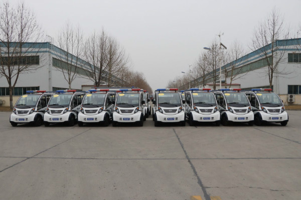 河南民权县公安局通过公安部警采中心采购17台电动巡逻车(图1)