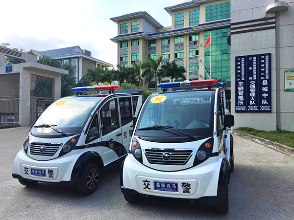 海南保亭黎族苗族自治县采购的电动巡逻车列装上岗(图1)