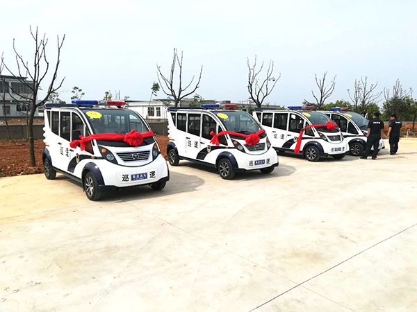 江西都昌县采购的电动巡逻车“上任”(图1)