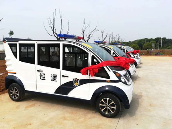 江西都昌县采购的电动巡逻车“上任”(图3)