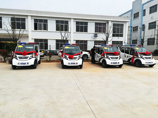 江西都昌县采购的电动巡逻车“上任”(图4)