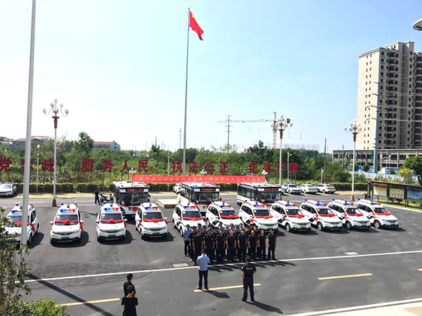 湖北云梦县公安局电动巡逻车·移动警务平台发车仪式顺利举行(图2)