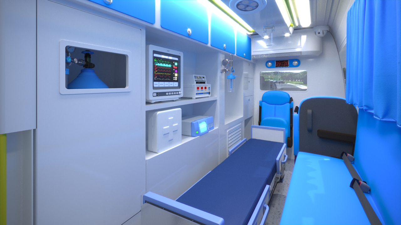 森源鸿马5G+智慧救护车系列3//转运型救护车：拥有“超能力” 与疫情赛跑