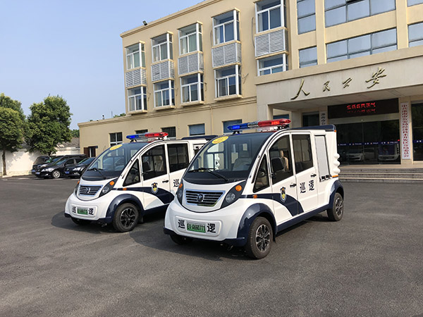 加强街面巡防能力 安徽淮南市电动巡逻车列装上岗(图2)