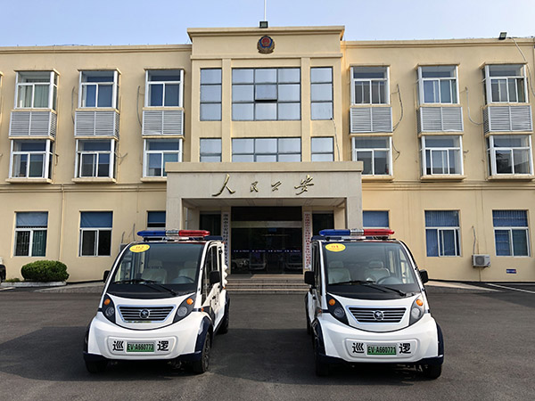 加强街面巡防能力 安徽淮南市电动巡逻车列装上岗(图1)