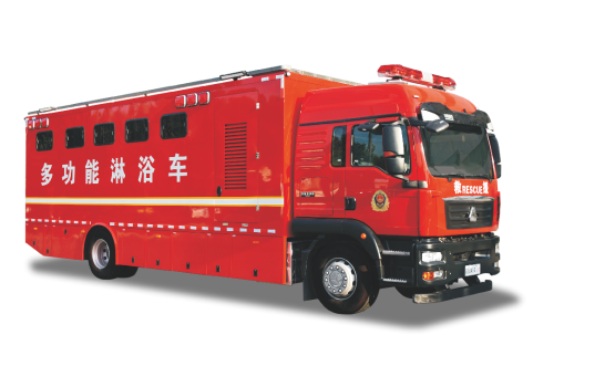 森源鸿马淋浴车强化应急救援后勤保障||温暖一线人员(图1)