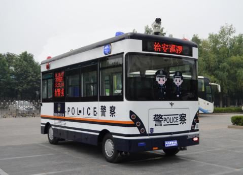 电动式移动警务室（6m以下，Ⅲ型） 5.5米电动警务室III型SYH6553EVJ型技术方案(图2)