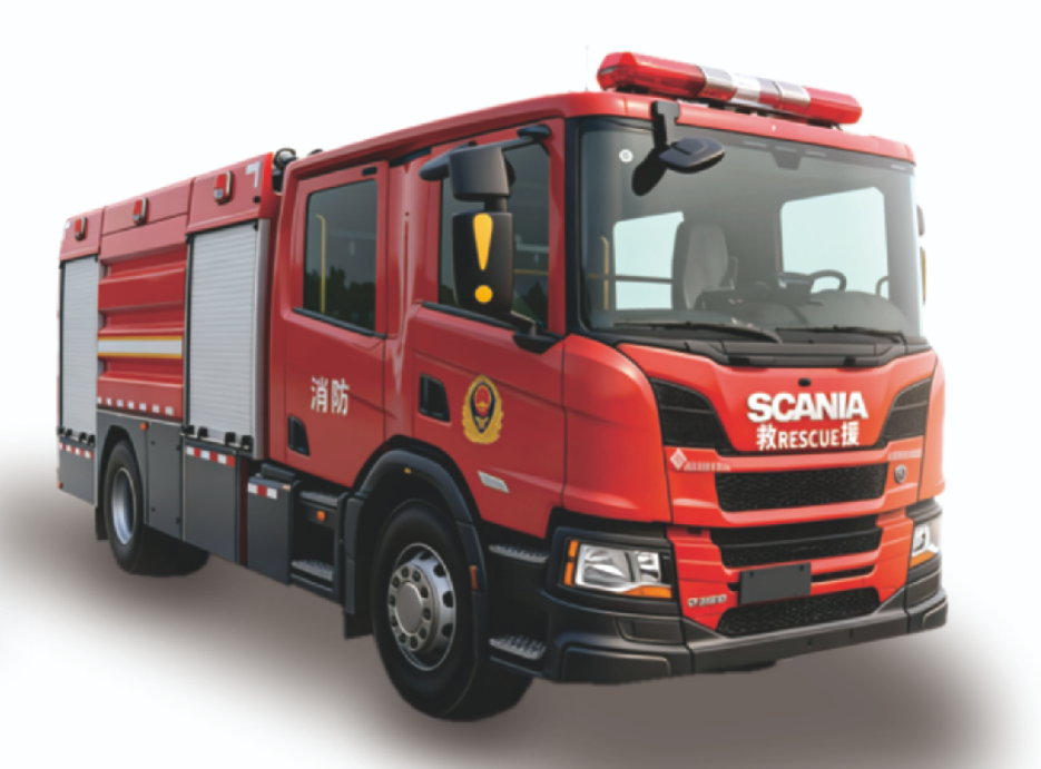 硬核赋能全域灭火！森源鸿马斯堪尼亚泡沫消防车正式亮相(图1)