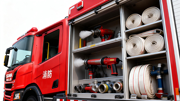 硬核赋能全域灭火！森源鸿马斯堪尼亚泡沫消防车正式亮相(图5)