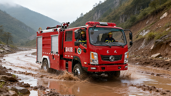 全域越野硬核守护｜森源鸿马森林四驱水罐消防车(图4)