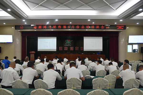 凝心聚力强本领 蓄力冲刺启新程｜森源鸿马销售部召开5月份总结培训会(图1)