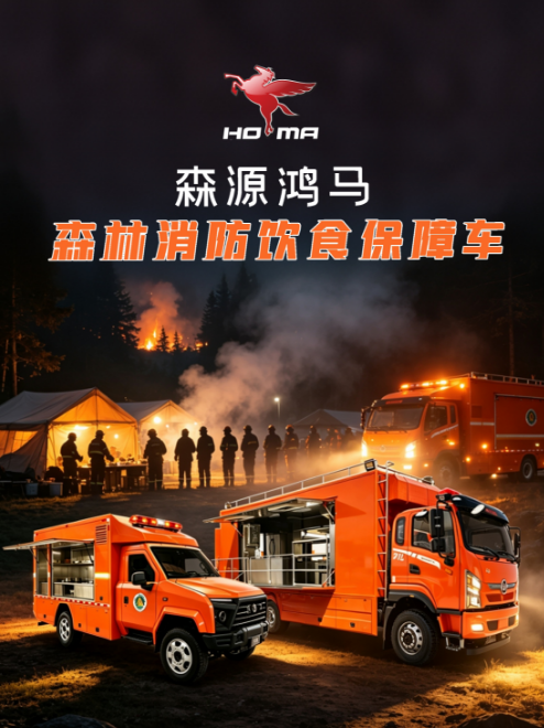 烟火伴征途 粮草保前线｜森源鸿马森林消防饮食保障车打造野外移动厨房(图1)