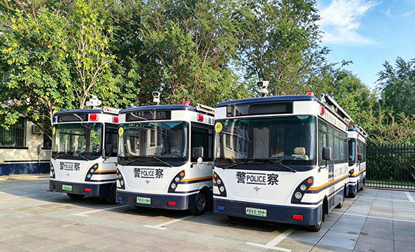 智护戈壁油城 科技赋能平安｜森源鸿马移动警务室在新疆克拉玛依上岗执勤(图3)